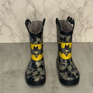Batman Camo Rubber Boots Size 7/8 Kids Western Chief